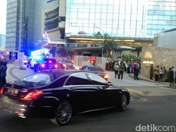 Rombongan Raja Salman Tiba di Hotel Raffles Kuningan