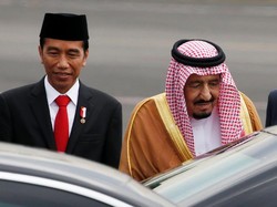 Gaya Jokowi, Menag, dan Ahok Salaman dengan Raja Salman