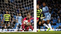 City memantapkan kemenangan menjadi 5-1 melalui Iheanacho di injury time. Pool/Phil Noble/Reuters/detikFoto.
