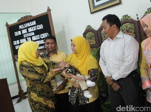 Mensos Melepas 14 Balita yang Diadopsi Orangtua Angkat Mensos Melepas 14 Balita yang Diadopsi Orangtua Angkat