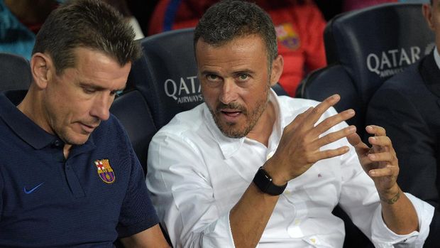 Luis Enrique menangani Barcelona sejak 2014 hingga 2017.