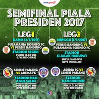 Jadwal Lengkap Semifinal Piala Presiden