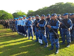 Gagahnya Pasukan Gabungan Pengamanan Raja Salman di Bali