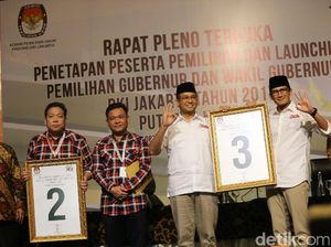 Ahok-Djarot dan Anies-Sandi Maju ke Putaran Dua Pilgub DKI