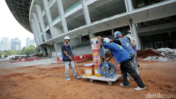 Masih Direnovasi, Begini Penampakan Terkini Stadion GBK