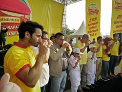 Warga Bandung Sarapan Sehat di Markas Tentara