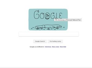 Ulang Tahun ke-37, Taman Nasional Komodo Mejeng di Google
