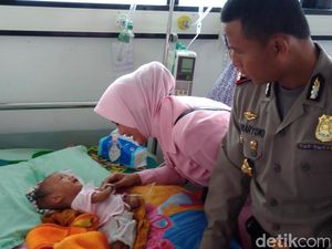 Kapolres Kediri Jenguk Balita Usia 16 Bulan Penderita Gizi Buruk
