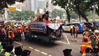 Ratusan Karyawan Freeport Demo di Monas