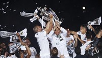 Ini adalah salah satu momen selebrasi Pepe dan Ronaldo di Real Madrid. Foto: Getty Images Sport/Gonzalo Arroyo Moreno