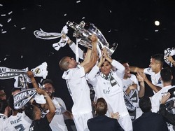Ini adalah salah satu momen selebrasi Pepe dan Ronaldo di Real Madrid. Foto: Getty Images Sport/Gonzalo Arroyo Moreno