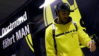 Dortmund juga dapat 64 juta euro dari penjualan Pierre-Emerick Aubameyang ke Arsenal pada Januari 2018. Foto: Christof Koepsel/Getty Images For MAN