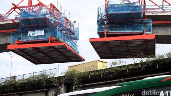 Pemasangan Box Girder MRT Jakarta