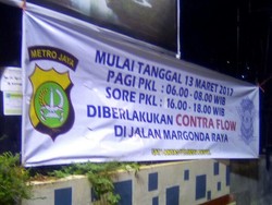 Kurangi Kemacetan, Jl Margonda Diuji Coba Contraflow Pekan Depan