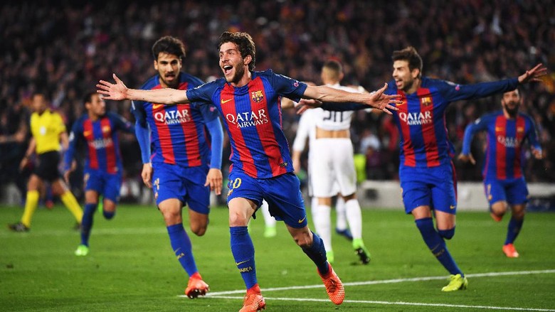 Dramatis! Barcelona Menang 6-1 atas PSG dan Lolos ke Perempatfinal