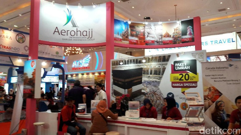 Booth Aerohajj di GATF 2017 (Kurnia/detikTravel)