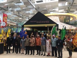 Wonderful lndonesia Sambut Traveler di Bandara Changi, Singapura