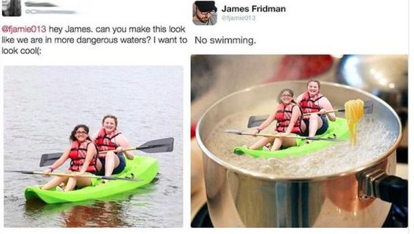 Aksi Jahil Pakar Photoshop Kabulkan Permintaan Follower-nya