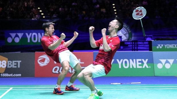 Kevin Sanjaya/Marcus Fernaldi Gideon juara All England 2017