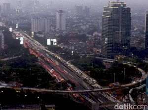Bakal Semarak, Simpang Susun Semanggi Diterangi Lampu Warna-warni