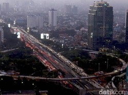 Bakal Semarak, Simpang Susun Semanggi Diterangi Lampu Warna-warni