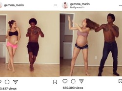 Hamil 34 Minggu, Wanita Ini Tetap Lincah Menari Bersama Suaminya