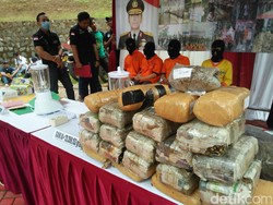 Polisi Musnahkan Hampir 24 Kg Sabu dan Ganja