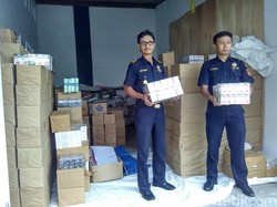 Setengah Juta Batang Rokok Tanpa Cukai Disita Bea Cukai Blitar