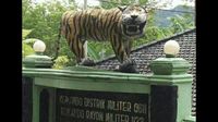 Meme Patung Macan Koramil Bikin Ngakak