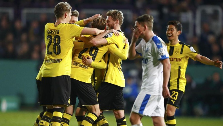Singkirkan Sportfreunde Lotte, Dortmund Tantang Bayern di Semifinal Singkirkan Sportfreunde Lotte, Dortmund Tantang Bayern di Semifinal
