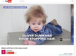 Bayi Ini Lahir dengan Kepala Sudah Berambut Lebat