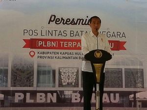 Jokowi Resmikan Beroperasinya PLBN Nanga Badau