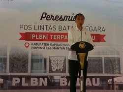 Jokowi Resmikan Beroperasinya PLBN Nanga Badau