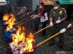 Bea Cukai Jatim Musnahkan Barang Bukti Senilai Rp 780 Miliar