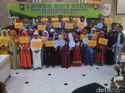 Perangi Narkoba Sejak Dini, Polresta Sidoarjo Gelar Lomba Dai Cilik