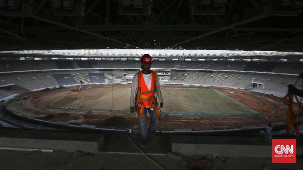 Renovasi Stadion Utama Gelora Bang Karno (SUGB) dicanangkan rampung akhir tahun 2017.
