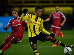 Gol Tunggal Aubameyang Menangkan Dortmund