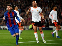 Messi Dua Gol, Barcelona Kalahkan Valencia