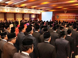 Sofyan Djalil Lantik 123 Pejabat BPN