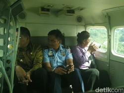 Susi Pantau Kondisi Kolaka dari Udara