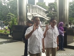 Anies Temani Sandiaga ke Gedung KPK untuk Laporkan LHKPN