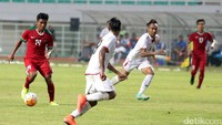 Pada pertandingan persahabatan tersebut Indonesia bermain agresif sejak menit awal dan langsung menekan pertahanan Myanmar.