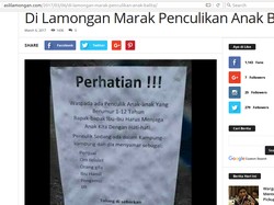 Polisi Pastikan Berita Marak Penculikan di Lamongan Hoax