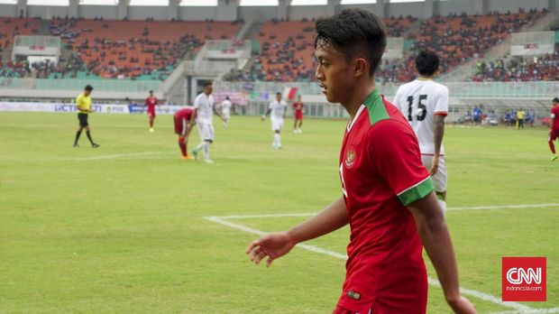 Febri Hariyadi jadi pemain yang diwaspadai para pemain Mauritius. (