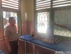 Isu Penculikan Anak, Gelandangan Perempuan di Serang Dikeroyok