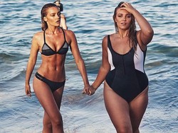 Foto Bareng, Model Ini Dituduh Photoshop Temannya Jadi Lebih Gemuk