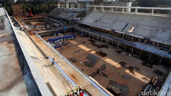 Renovasi Stadion Renang GBK Capai 40%