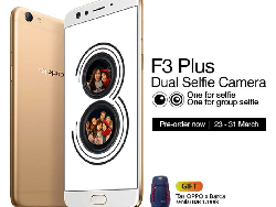 Pre-Order OPPO F3 Plus Sudah Dapat Dipesan Mulai 23-31 Maret 2017