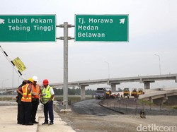 42 Km Tol Medan-Tebing Tinggi Siap Dipakai Mudik