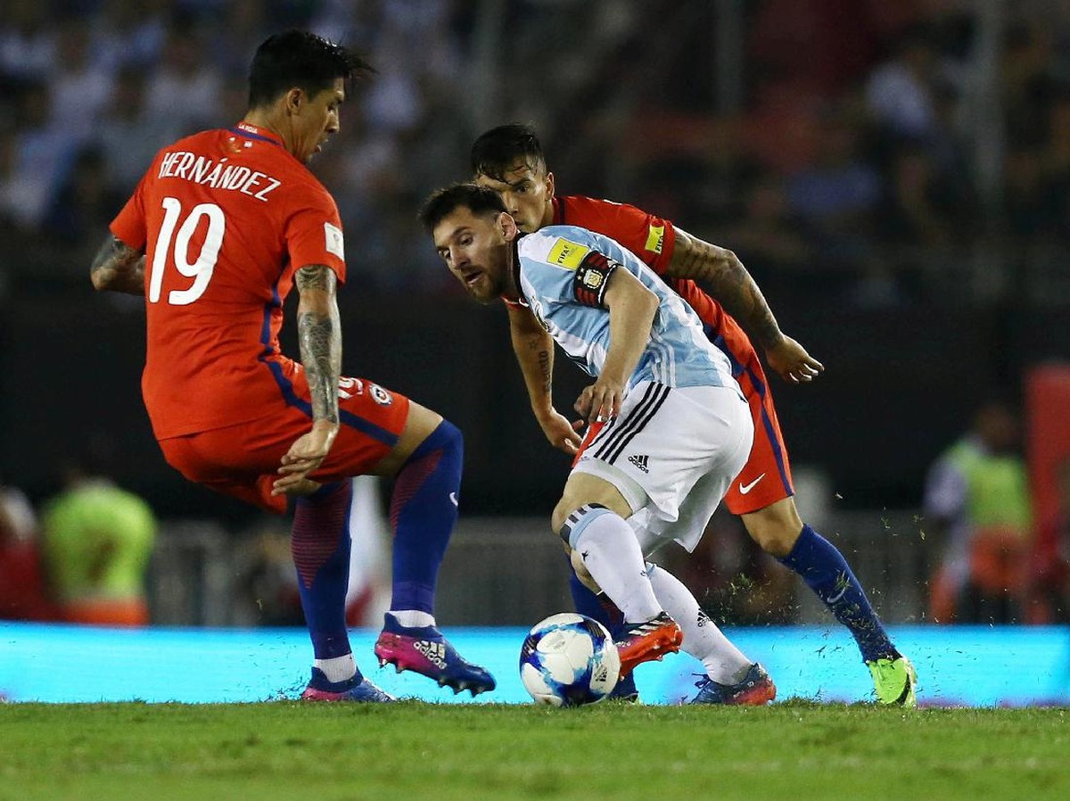 Argentina saat ditaklukkan Chile di final Copa America Centenario. (Foto: Marcos Brindicci/Reuters)